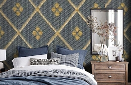 Обои M115-223 фото в интерьере спальни превью