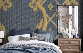 Обои M117-223 фото в интерьере спальни превью
