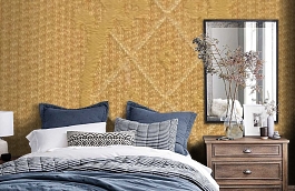 Обои M117-224 фото в интерьере спальни превью