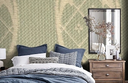 Обои M117-403 фото в интерьере спальни превью
