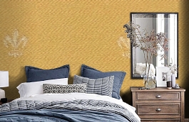 Обои M127-220 фото в интерьере спальни превью