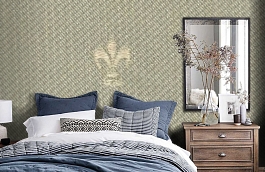 Обои M127-403 фото в интерьере спальни превью