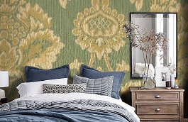 Обои M128-222 фото в интерьере спальни превью