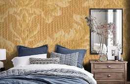 Обои M128-224 фото в интерьере спальни превью