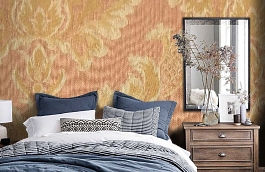 Обои M128-225 фото в интерьере спальни превью
