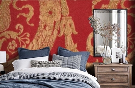 Обои M325-845 фото в интерьере спальни превью