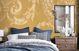 Обои M325-86 фото в интерьере спальни превью