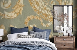 Обои M325-875 фото в интерьере спальни превью