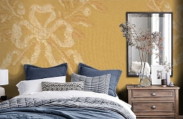 Обои M328-86 фото в интерьере спальни превью