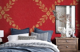Обои M329-845 фото в интерьере спальни превью