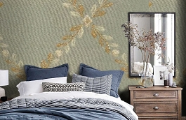 Обои M329-875 фото в интерьере спальни превью