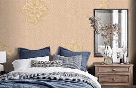 Обои M332-81 фото в интерьере спальни превью