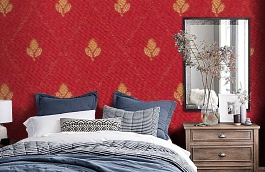 Обои M334-84 фото в интерьере спальни превью