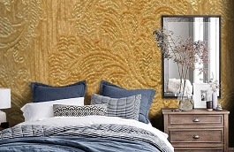 Обои M380-206 фото в интерьере спальни превью