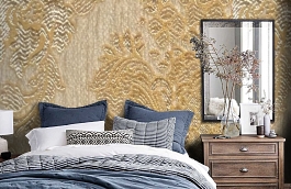 Обои M380-209 фото в интерьере спальни превью