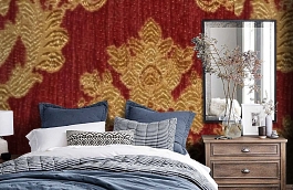 Обои M380-216 фото в интерьере спальни превью