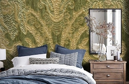 Обои M380-269 фото в интерьере спальни превью