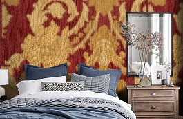 Обои M382-216 фото в интерьере спальни превью