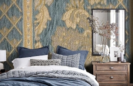 Обои M382-234 фото в интерьере спальни превью