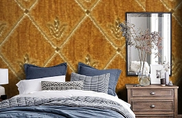 Обои M383-264 фото в интерьере спальни превью
