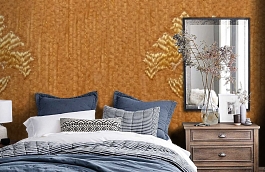 Обои M386-206 фото в интерьере спальни превью