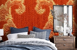 Обои M387-216 фото в интерьере спальни превью