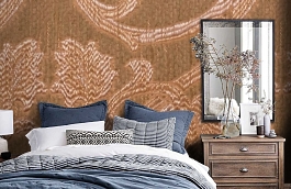 Обои M387-218 фото в интерьере спальни превью