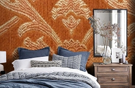 Обои M387-253 фото в интерьере спальни превью