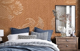 Обои M387-409 фото в интерьере спальни превью