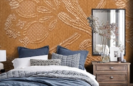 Обои M387-422 фото в интерьере спальни превью