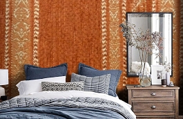 Обои M388-253 фото в интерьере спальни превью