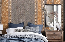 Обои M388-434 фото в интерьере спальни превью