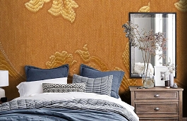 Обои M389-206 фото в интерьере спальни превью