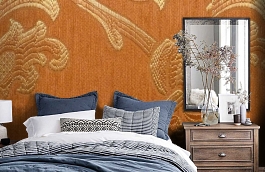 Обои M389-217 фото в интерьере спальни превью