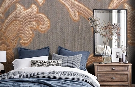 Обои M389-434 фото в интерьере спальни превью