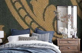 Обои M430-210 фото в интерьере спальни превью
