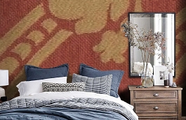 Обои M430-267 фото в интерьере спальни превью