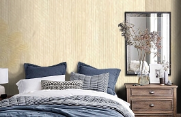 Обои M437-400 фото в интерьере спальни превью