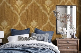 Обои M558-264 фото в интерьере спальни превью
