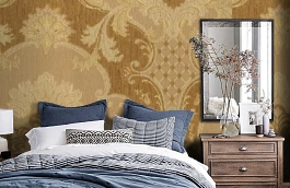 Обои M560-264 фото в интерьере спальни превью