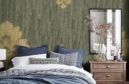 Обои M565-223 фото в интерьере спальни превью