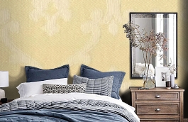 Обои M574-404 фото в интерьере спальни превью