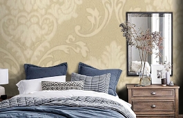 Обои M576-401 фото в интерьере спальни превью