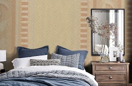 Обои M577-405 фото в интерьере спальни превью
