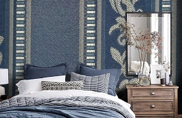 Обои M577-851 фото в интерьере спальни превью