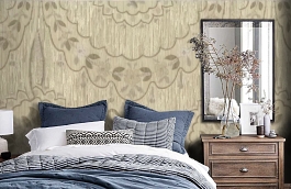 Обои M600-451 фото в интерьере спальни превью
