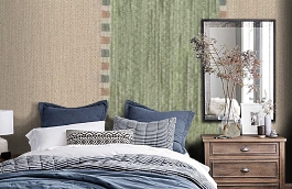 Обои M601-8118 фото в интерьере спальни превью