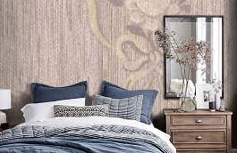 Обои M604-444 фото в интерьере спальни превью
