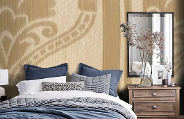 Обои M8401-7005 фото в интерьере спальни превью