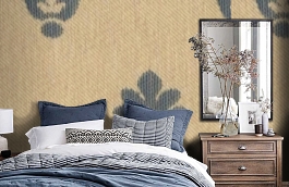 Обои M8404-7008 фото в интерьере спальни превью